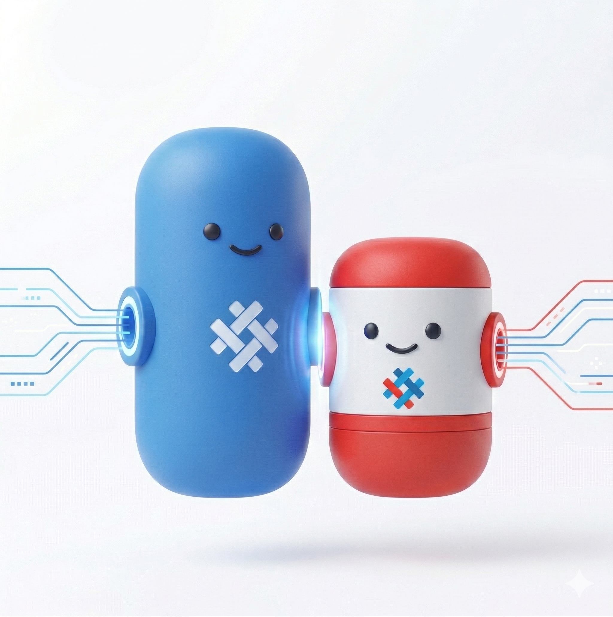 Weave automation characters - friendly robot assistants