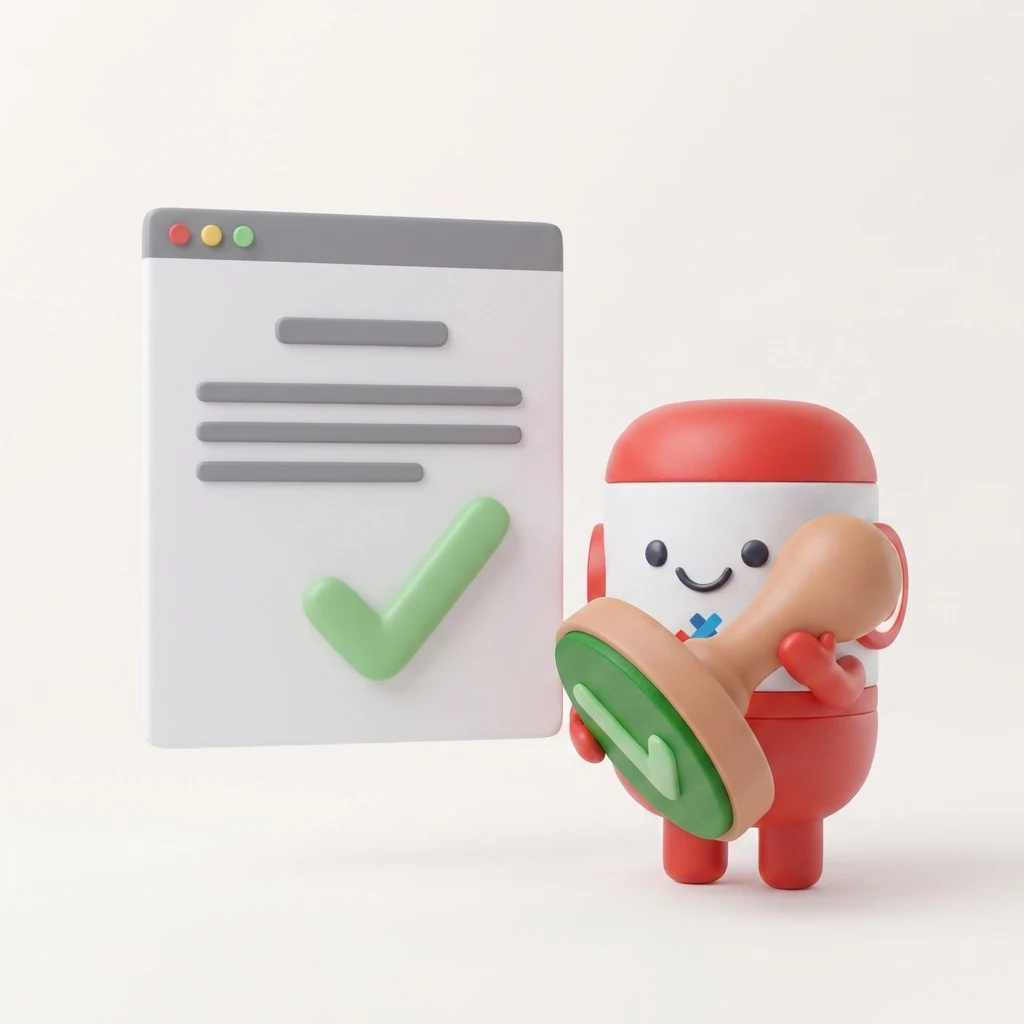 The small red Weave mascot stamps a green check mark onto a single document